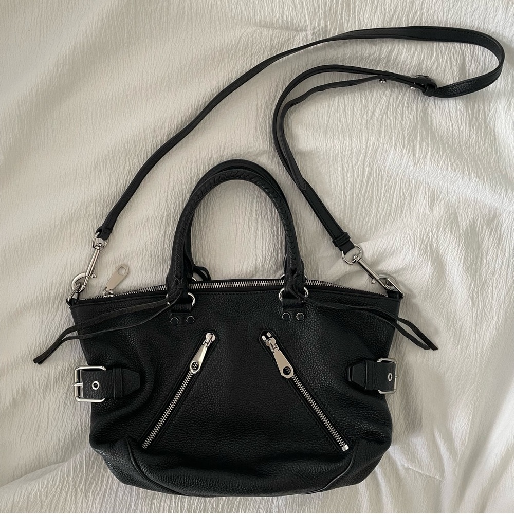 Rebecca Minkoff Leather Moto Zip Satchel